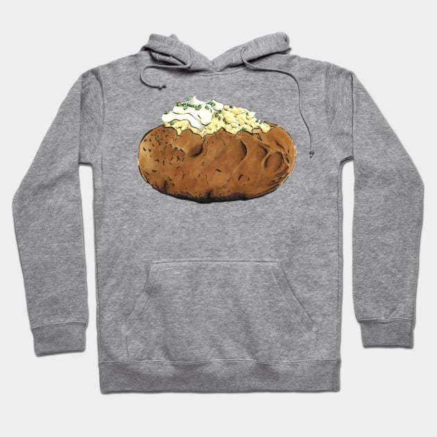 Baked Potato Hoodie by LittleAmyLiz